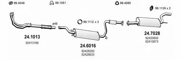 Asso ART1263 Система випуску відпрацьованих газів ART1263: Приваблива ціна - Купити в Україні на EXIST.UA!