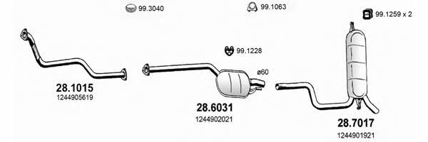  ART1427 Система випуску відпрацьованих газів ART1427: Купити в Україні - Добра ціна на EXIST.UA!