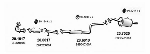 Asso ART1502 Система випуску відпрацьованих газів ART1502: Купити в Україні - Добра ціна на EXIST.UA!