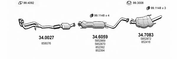  ART1640 Система випуску відпрацьованих газів ART1640: Купити в Україні - Добра ціна на EXIST.UA!