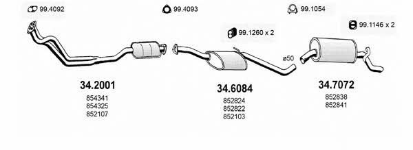  ART1652 Система випуску відпрацьованих газів ART1652: Купити в Україні - Добра ціна на EXIST.UA!