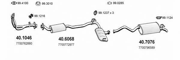  ART1986 Система випуску відпрацьованих газів ART1986: Купити в Україні - Добра ціна на EXIST.UA!