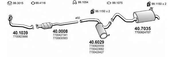  ART2044 Система випуску відпрацьованих газів ART2044: Купити в Україні - Добра ціна на EXIST.UA!
