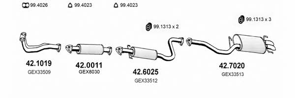  ART2204 Система випуску відпрацьованих газів ART2204: Купити в Україні - Добра ціна на EXIST.UA!
