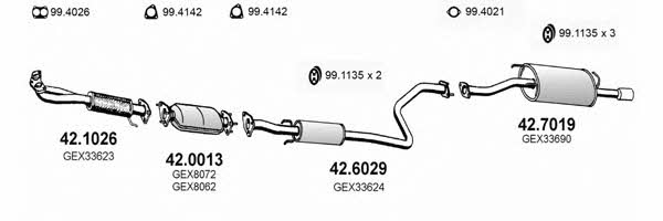  ART2212 Система випуску відпрацьованих газів ART2212: Купити в Україні - Добра ціна на EXIST.UA!