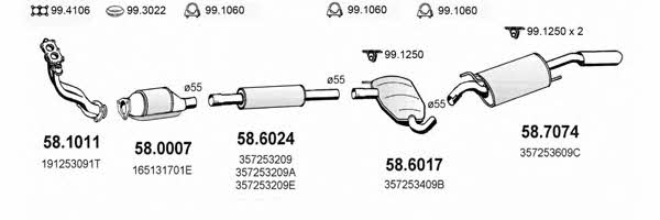 ART2540 Asso Система випуску відпрацьованих газів
