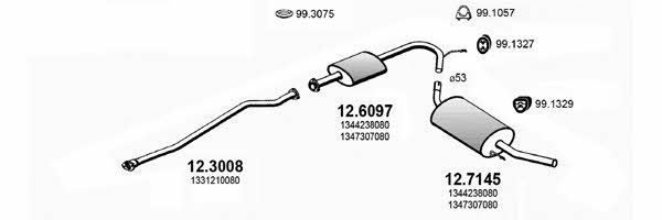  ART2795 Система випуску відпрацьованих газів ART2795: Купити в Україні - Добра ціна на EXIST.UA!