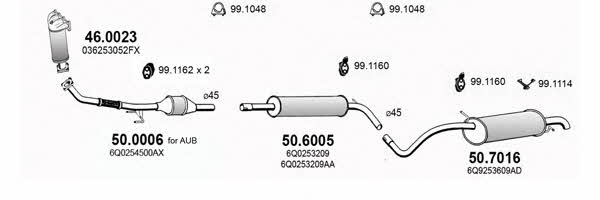 Asso ART2925 Система випуску відпрацьованих газів ART2925: Приваблива ціна - Купити в Україні на EXIST.UA!