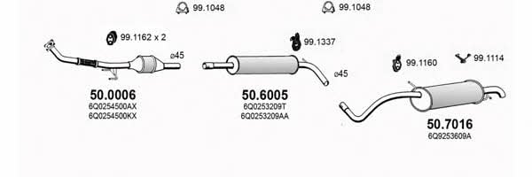  ART2953 Система випуску відпрацьованих газів ART2953: Купити в Україні - Добра ціна на EXIST.UA!