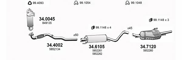  ART3016 Система випуску відпрацьованих газів ART3016: Купити в Україні - Добра ціна на EXIST.UA!
