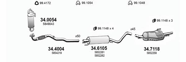  ART3018 Система випуску відпрацьованих газів ART3018: Купити в Україні - Добра ціна на EXIST.UA!
