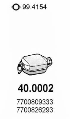 Asso 40.0002 Каталізатор 400002: Купити в Україні - Добра ціна на EXIST.UA!