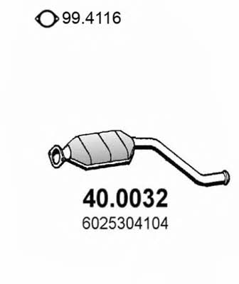 Asso 40.0032 Каталізатор 400032: Купити в Україні - Добра ціна на EXIST.UA!