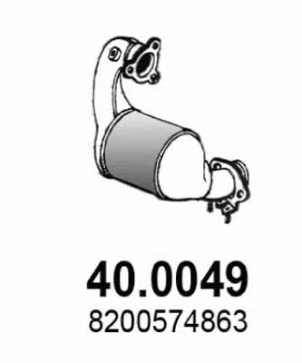 Asso 40.0049 Каталізатор 400049: Приваблива ціна - Купити в Україні на EXIST.UA!