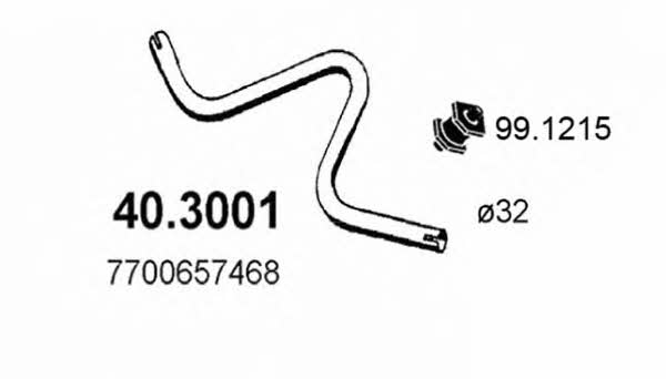  40.3001 Вихлопна труба 403001: Купити в Україні - Добра ціна на EXIST.UA!