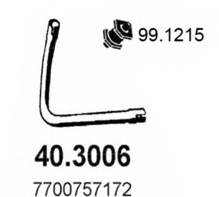  40.3006 Вихлопна труба 403006: Купити в Україні - Добра ціна на EXIST.UA!