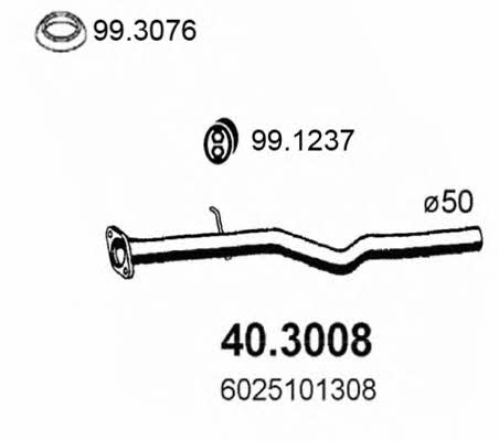  40.3008 Вихлопна труба 403008: Купити в Україні - Добра ціна на EXIST.UA!