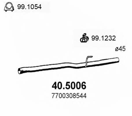 Asso 40.5006 Вихлопна труба 405006: Купити в Україні - Добра ціна на EXIST.UA!