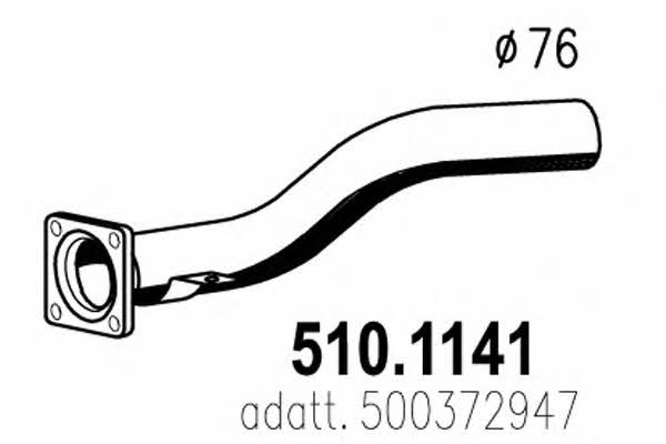 Asso 510.1141 Вихлопна труба 5101141: Купити в Україні - Добра ціна на EXIST.UA!
