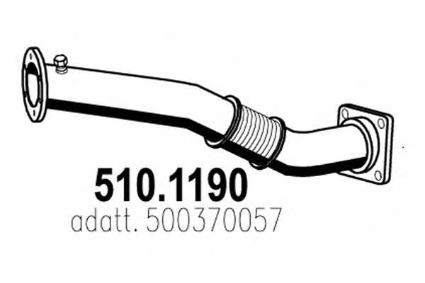 Asso 510.1190 Вихлопна труба 5101190: Купити в Україні - Добра ціна на EXIST.UA!