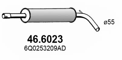 Asso 46.6023 Глушник, середня частина 466023: Купити в Україні - Добра ціна на EXIST.UA!