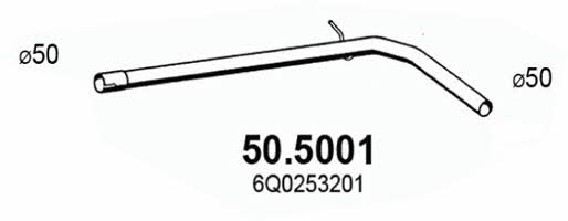 Asso 50.5001 Вихлопна труба 505001: Купити в Україні - Добра ціна на EXIST.UA!