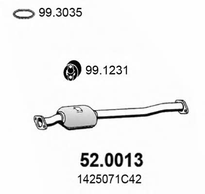 Asso 52.0013 Каталізатор 520013: Купити в Україні - Добра ціна на EXIST.UA!