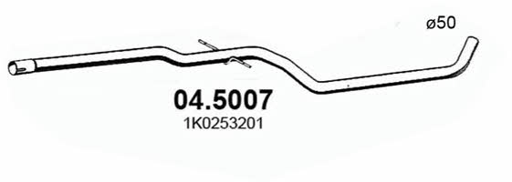 Asso 04.5007 Вихлопна труба 045007: Купити в Україні - Добра ціна на EXIST.UA!