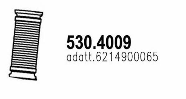Asso 530.4009 Труба гофрована 5304009: Купити в Україні - Добра ціна на EXIST.UA!
