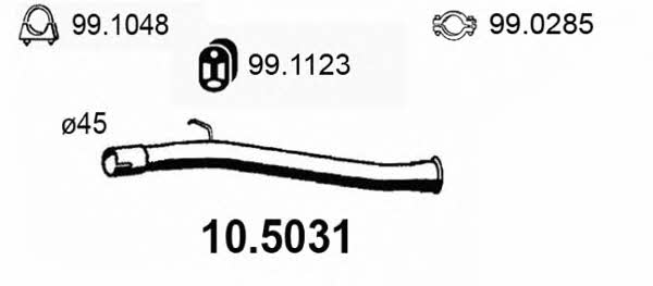 Asso 10.5031 Вихлопна труба 105031: Купити в Україні - Добра ціна на EXIST.UA!