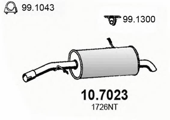  10.7023 Глушник, задня частина 107023: Купити в Україні - Добра ціна на EXIST.UA!