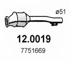 Asso 12.0019 Каталізатор 120019: Купити в Україні - Добра ціна на EXIST.UA!