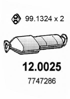 Asso 12.0025 Каталізатор 120025: Купити в Україні - Добра ціна на EXIST.UA!