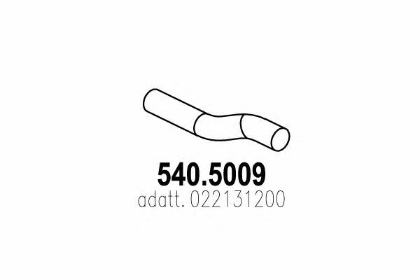 Asso 540.5009 Вихлопна труба 5405009: Купити в Україні - Добра ціна на EXIST.UA!
