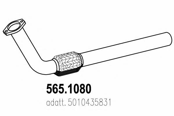 Asso 565.1080 Вихлопна труба 5651080: Купити в Україні - Добра ціна на EXIST.UA!