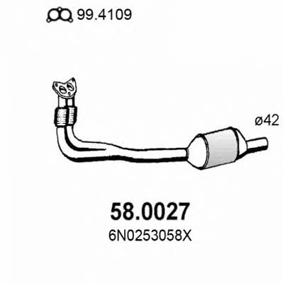Asso 58.0027 Каталізатор 580027: Купити в Україні - Добра ціна на EXIST.UA!