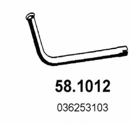 Asso 58.1012 Вихлопна труба 581012: Купити в Україні - Добра ціна на EXIST.UA!