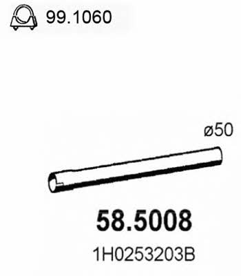 Asso 58.5008 Вихлопна труба 585008: Купити в Україні - Добра ціна на EXIST.UA!