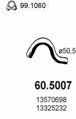 Asso 60.5007 Вихлопна труба 605007: Купити в Україні - Добра ціна на EXIST.UA!