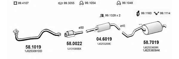  ART3648 Система випуску відпрацьованих газів ART3648: Купити в Україні - Добра ціна на EXIST.UA!
