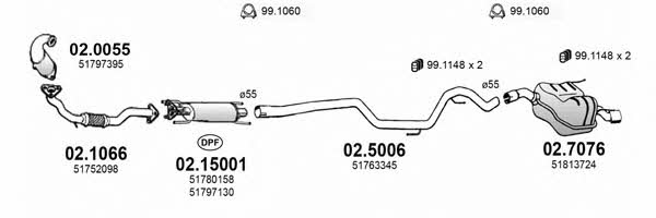  ART3145 Система випуску відпрацьованих газів ART3145: Купити в Україні - Добра ціна на EXIST.UA!