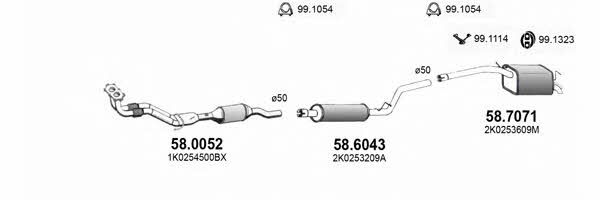  ART3766 Система випуску відпрацьованих газів ART3766: Купити в Україні - Добра ціна на EXIST.UA!