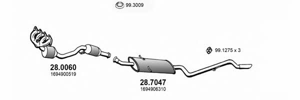 ART3981 Asso Система выпуска отработаных газов
