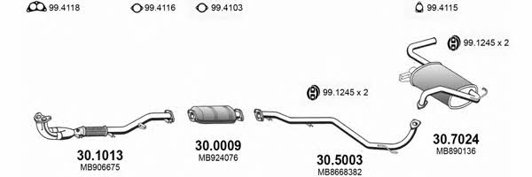  ART3465 Система випуску відпрацьованих газів ART3465: Купити в Україні - Добра ціна на EXIST.UA!