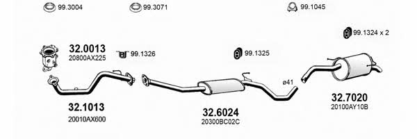  ART3489 Система випуску відпрацьованих газів ART3489: Купити в Україні - Добра ціна на EXIST.UA!