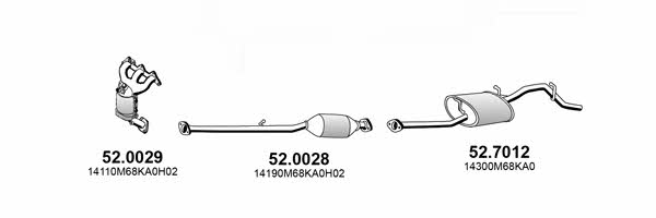 Asso ART4427 Система випуску відпрацьованих газів ART4427: Купити в Україні - Добра ціна на EXIST.UA!