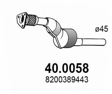 Asso 40.0058 Каталізатор 400058: Купити в Україні - Добра ціна на EXIST.UA!
