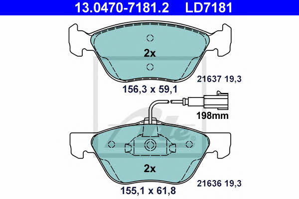 Ate Тормозные колодки дисковые ATE CERAMIC, комплект – цена 4515 UAH