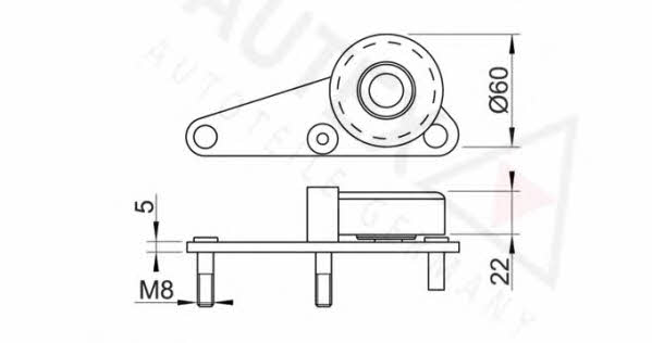 Autex 641423 Ролик натяжний ременя поліклинового (приводного) 641423: Приваблива ціна - Купити в Україні на EXIST.UA!