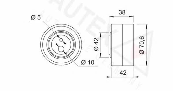 Autex 651538 Ролик ременя ГРМ 651538: Купити в Україні - Добра ціна на EXIST.UA!